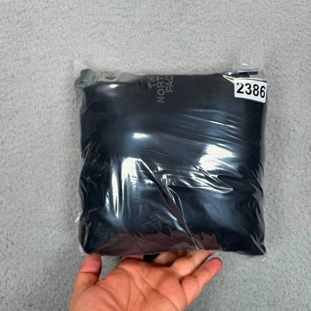 The North Face Mens Black Softshell Full Zip Mock Neck Jacket Small S/P